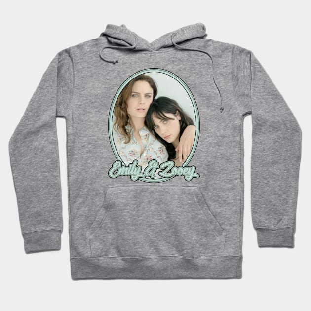 Emily & Zooey Deschanel: Sisters Hoodie by Noir-N-More